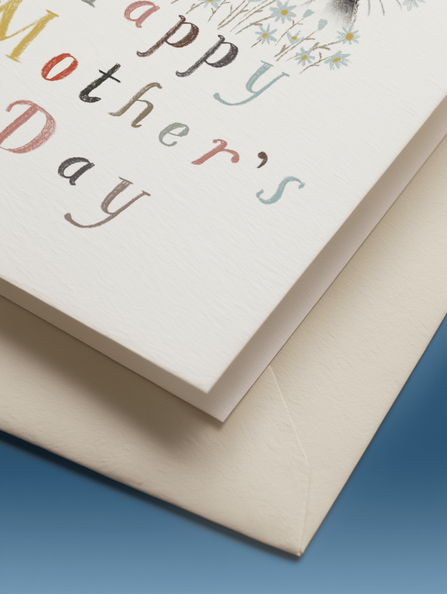 Woodland Happy Mother’s Day Card mockup 3