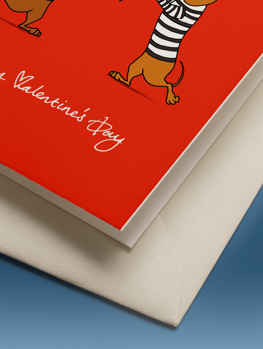 Partner in Crime Valentine's Day Card mockup 3