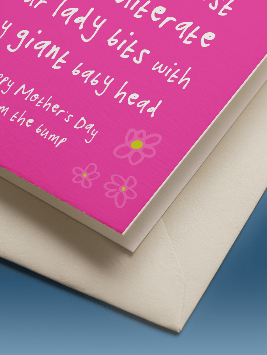 From the Bump Mother's Day Card mockup 3