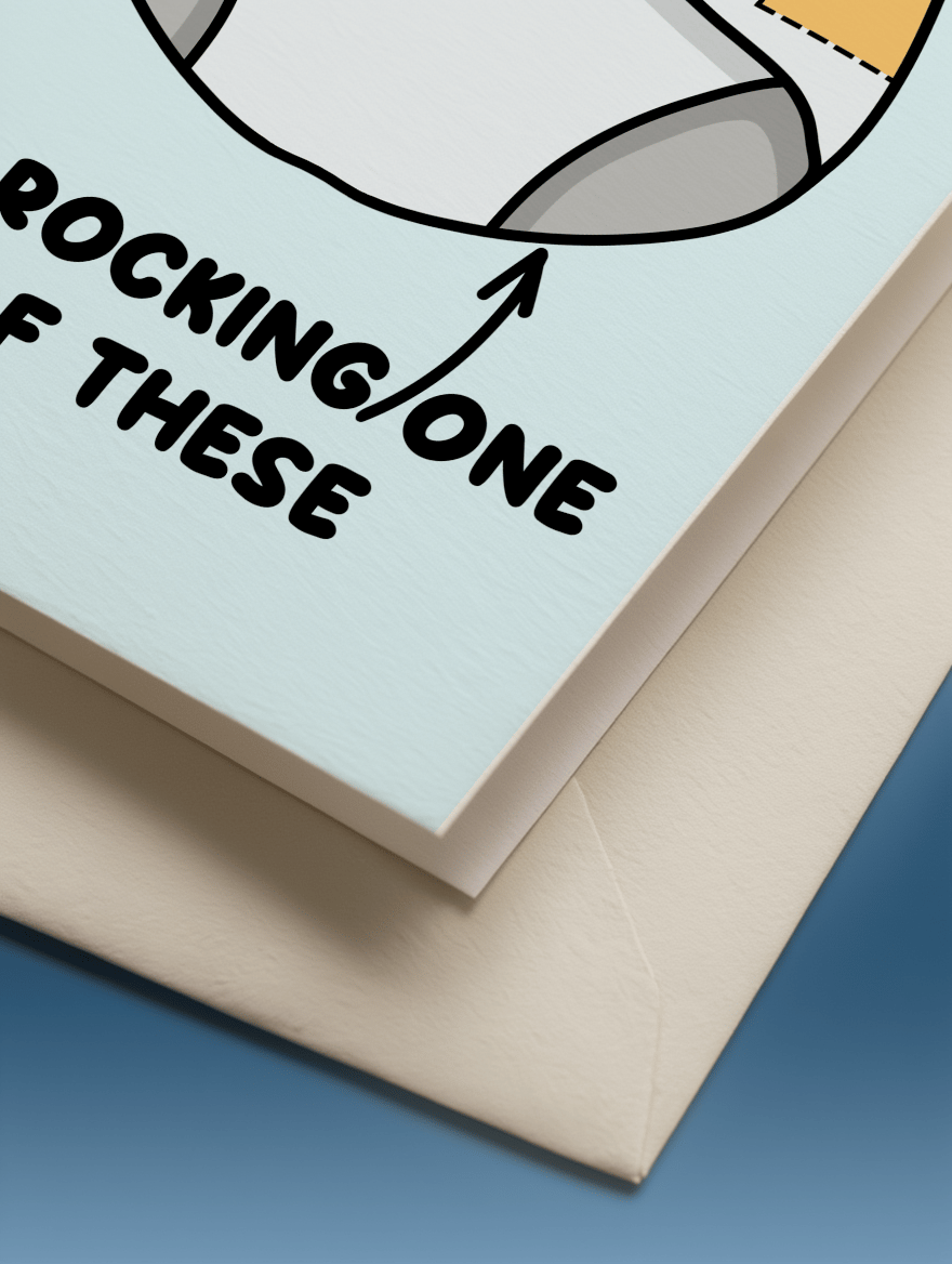 One Year Closer Diaper Birthday Card mockup 3