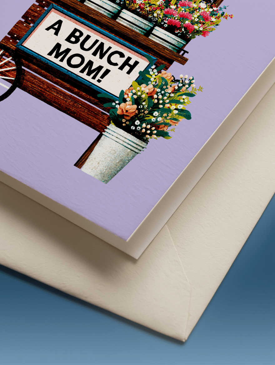Thanks a Bunch Mom Card mockup 3