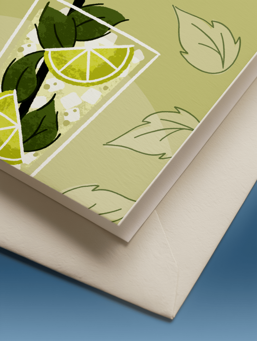 Mint Birthday Mojito mockup 3
