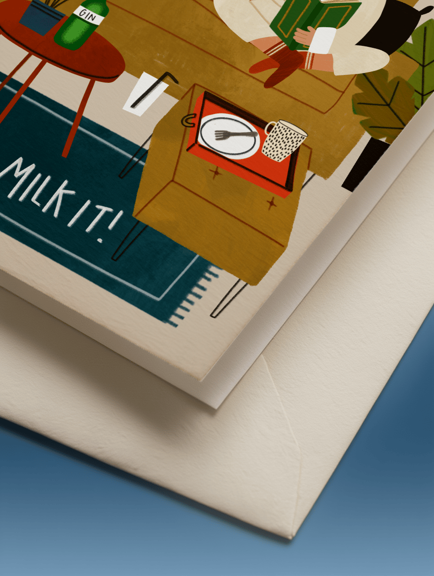 It’s Your Birthday Milk It Card mockup 3