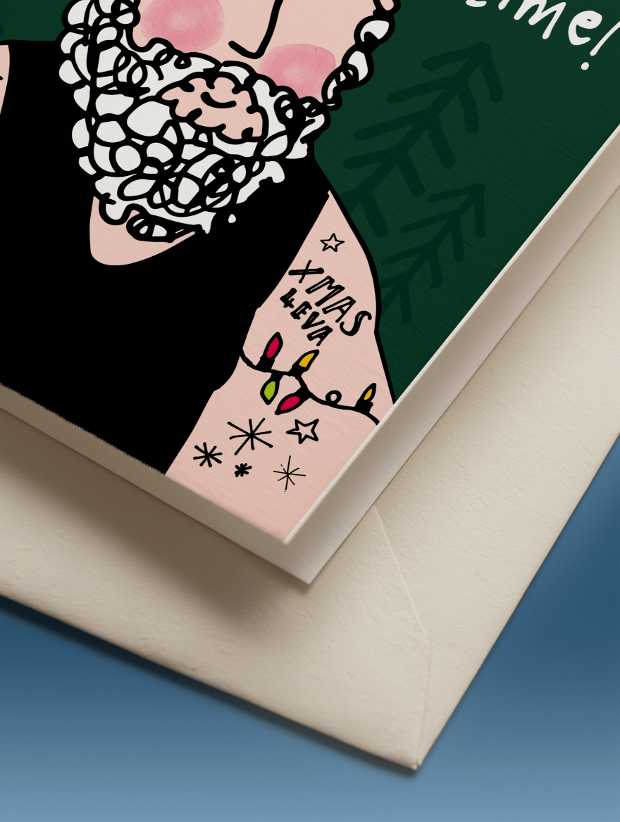 Inked-Up Santa Christmas mockup 3