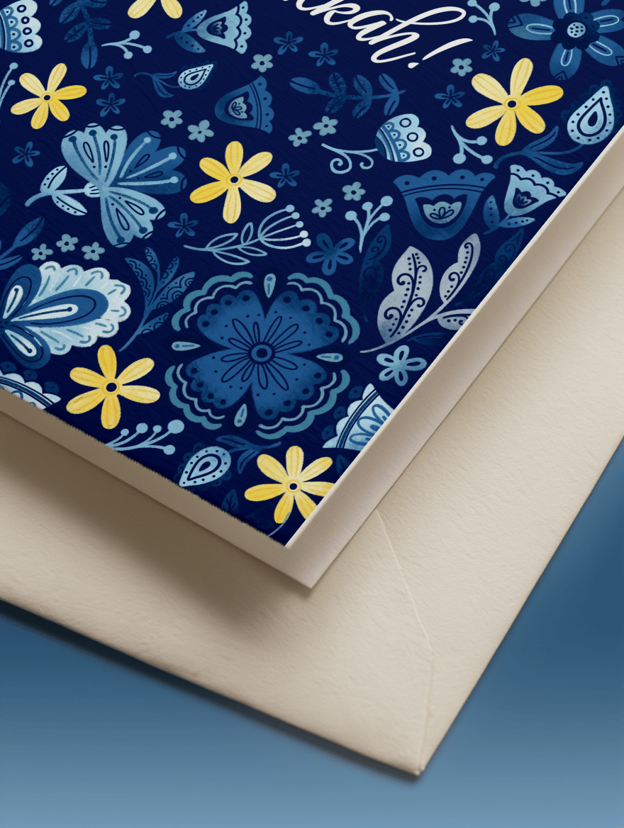 Floral Happy Hanukkah mockup 3