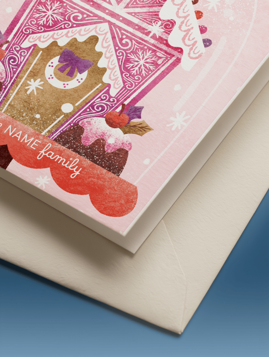 Sweet Christmas Wishes Gingerbread mockup 3