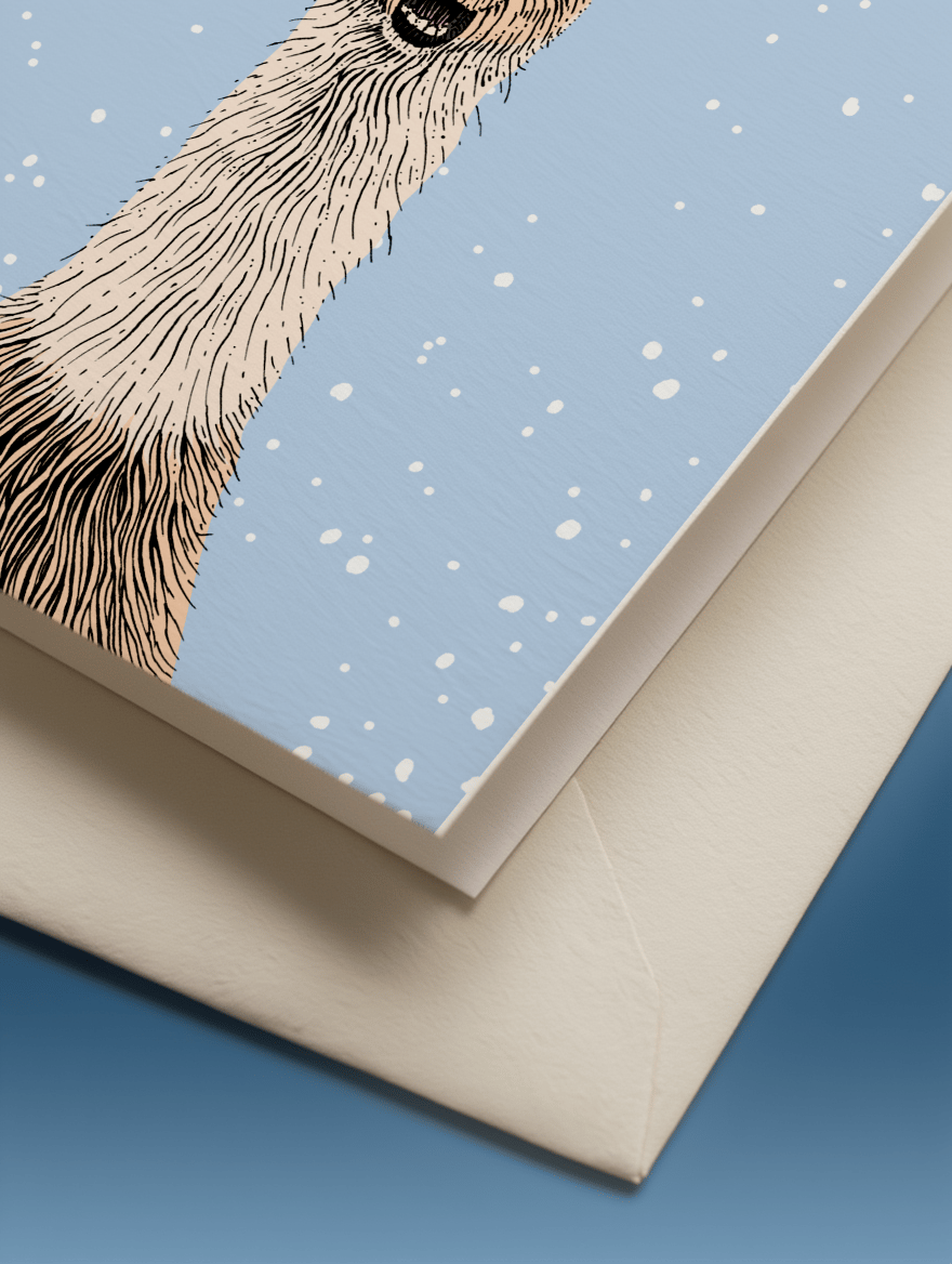 Festive Llama Holiday mockup 3