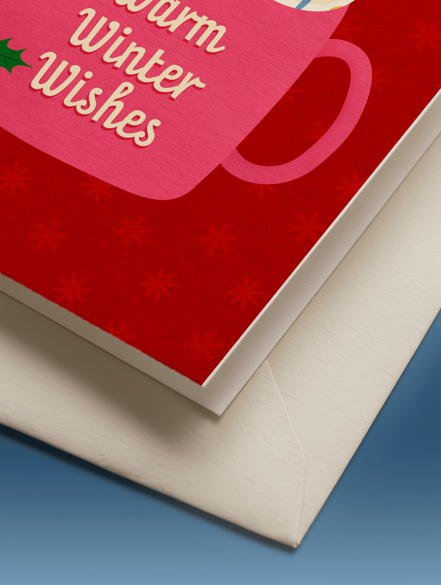 Warm Winter Christmas Wishes mockup 3