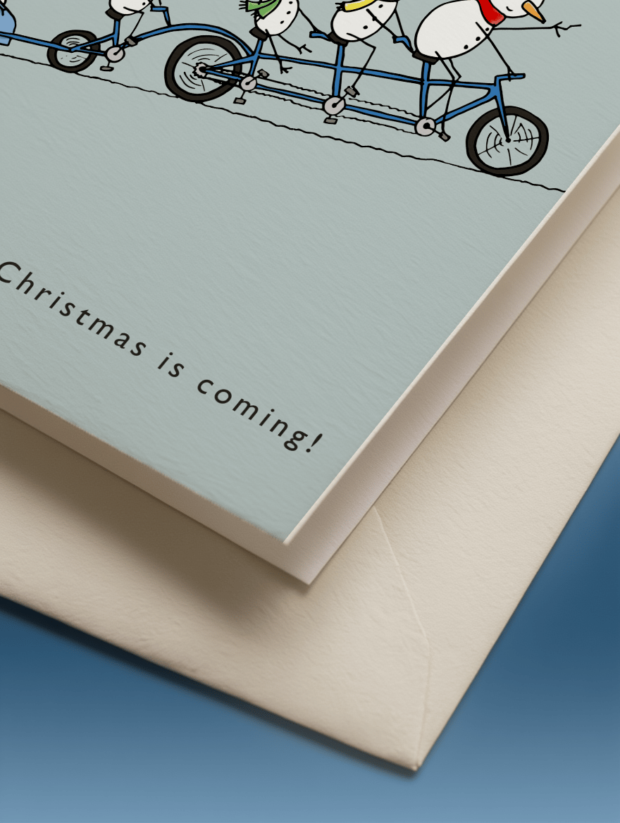 Pedal Faster... Christmas is Coming! mockup 3