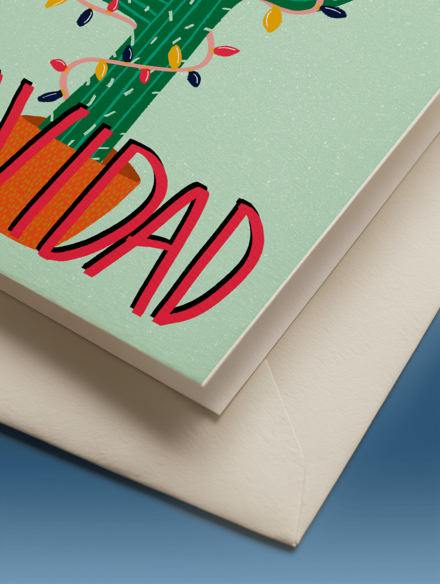 Feliz Navidad Cactus mockup 3