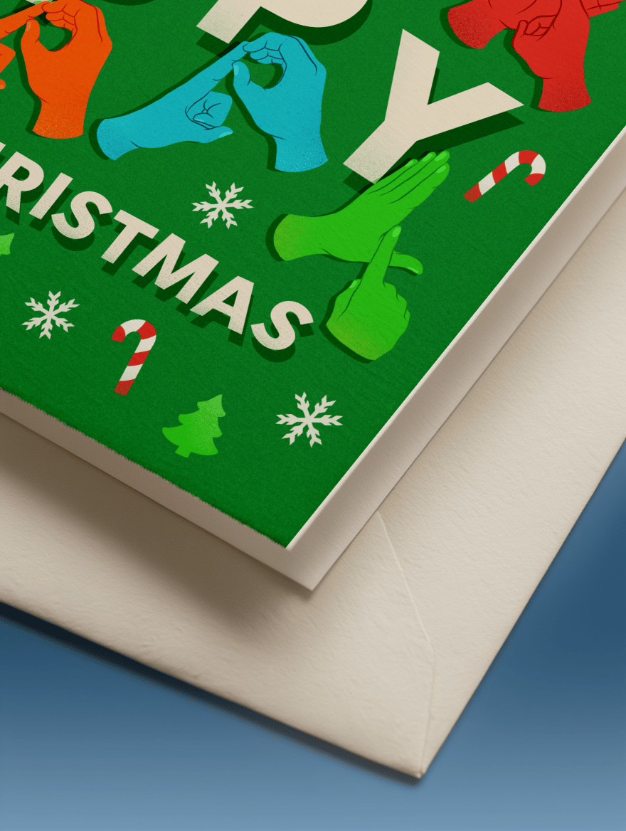 Festive Sign Language Greetings mockup 2