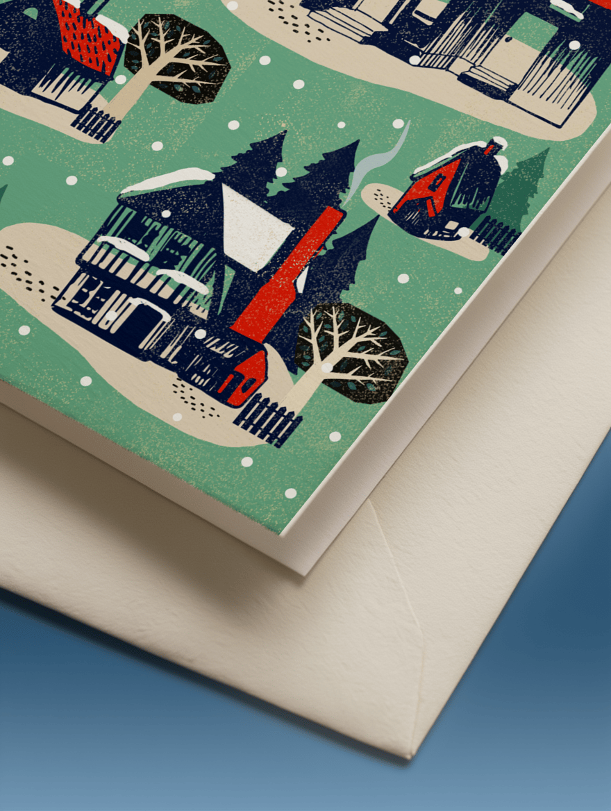 Winter Village Houses mockup 3