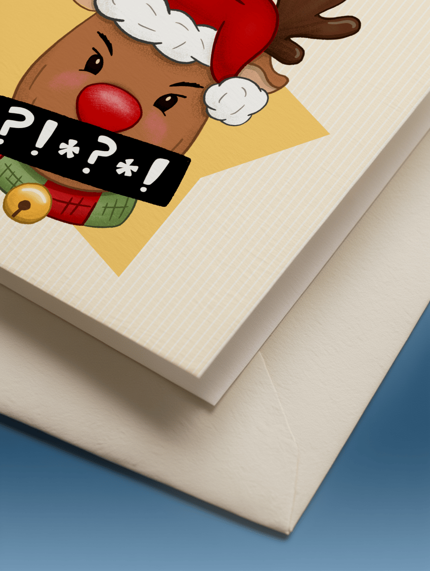 Rude-Olf the Potty-Mouthed Reindeer mockup 3
