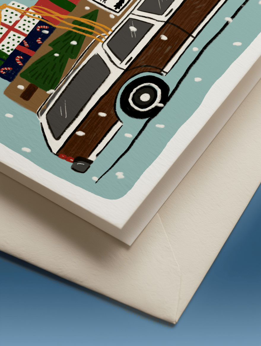 Station Wagon with Faux Fir mockup 3