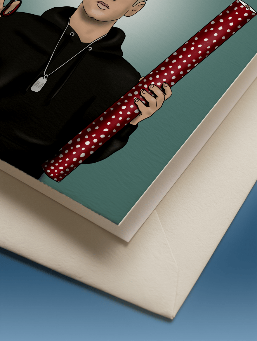 Wrap God Christmas mockup 3