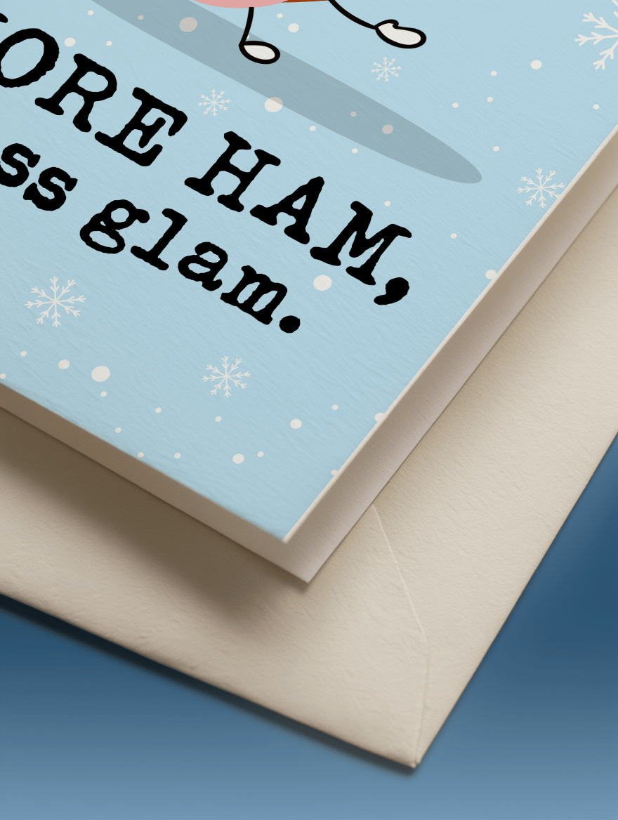 More Ham, Less Glam mockup 2