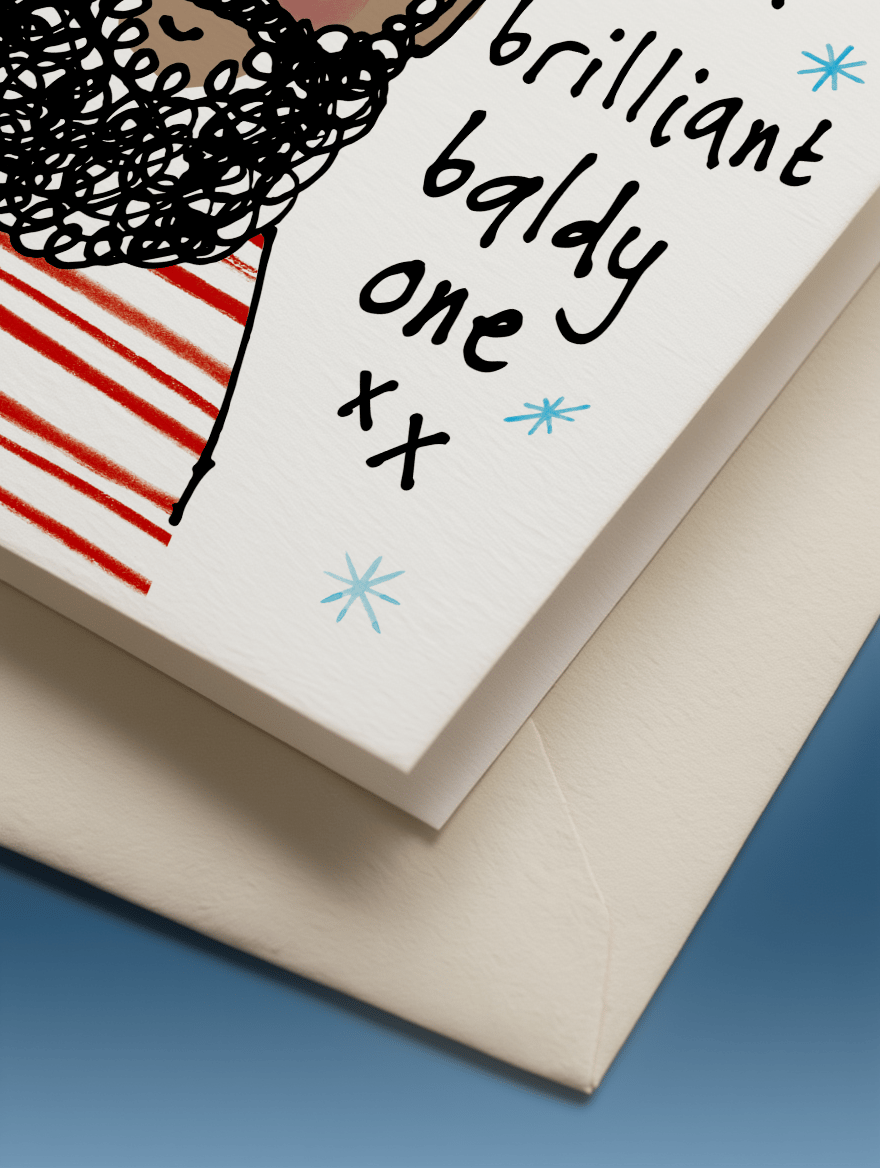Merry Christmas You Brilliant Baldy One (Version 2) mockup 3