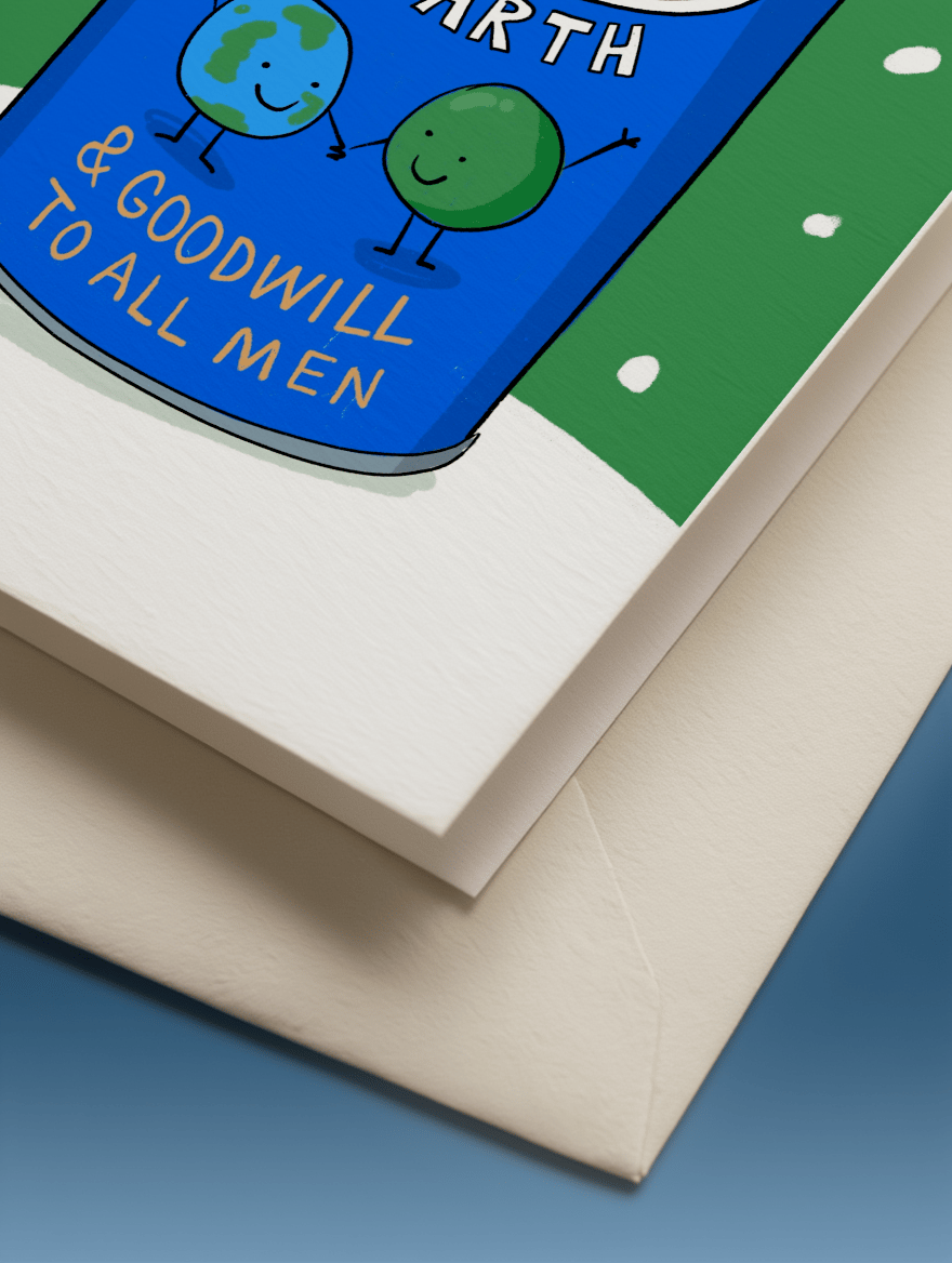 Peas on Earth & Goodwill to All Men mockup 3