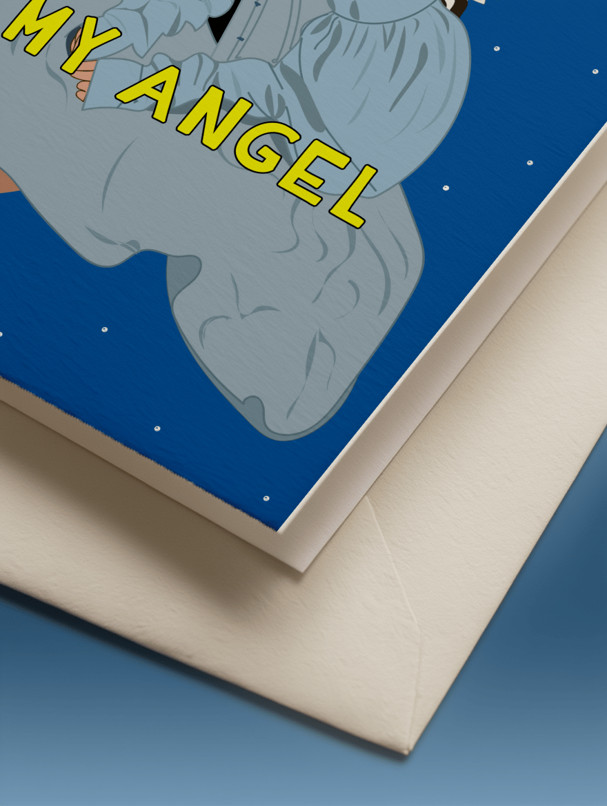Merry Christmas My Angel Card mockup 3