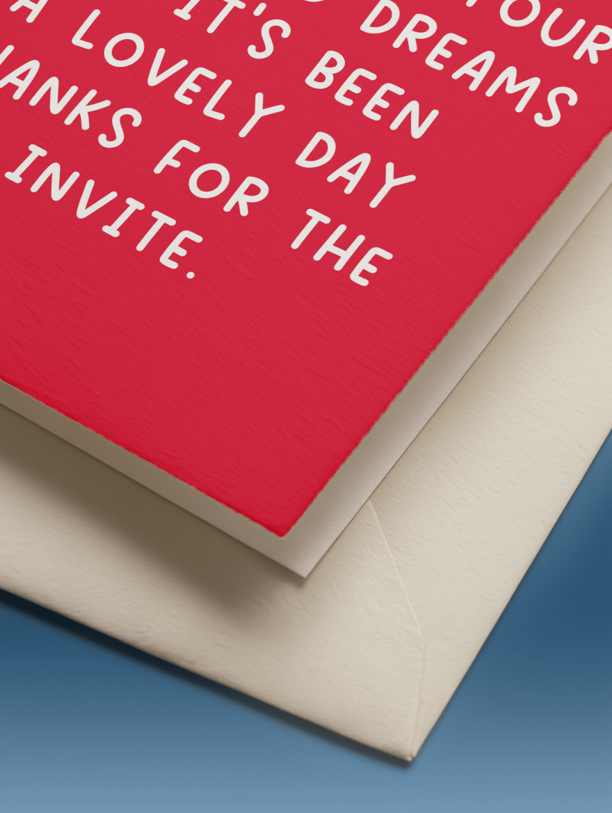 Thanks for the Invite Wedding Card mockup 2