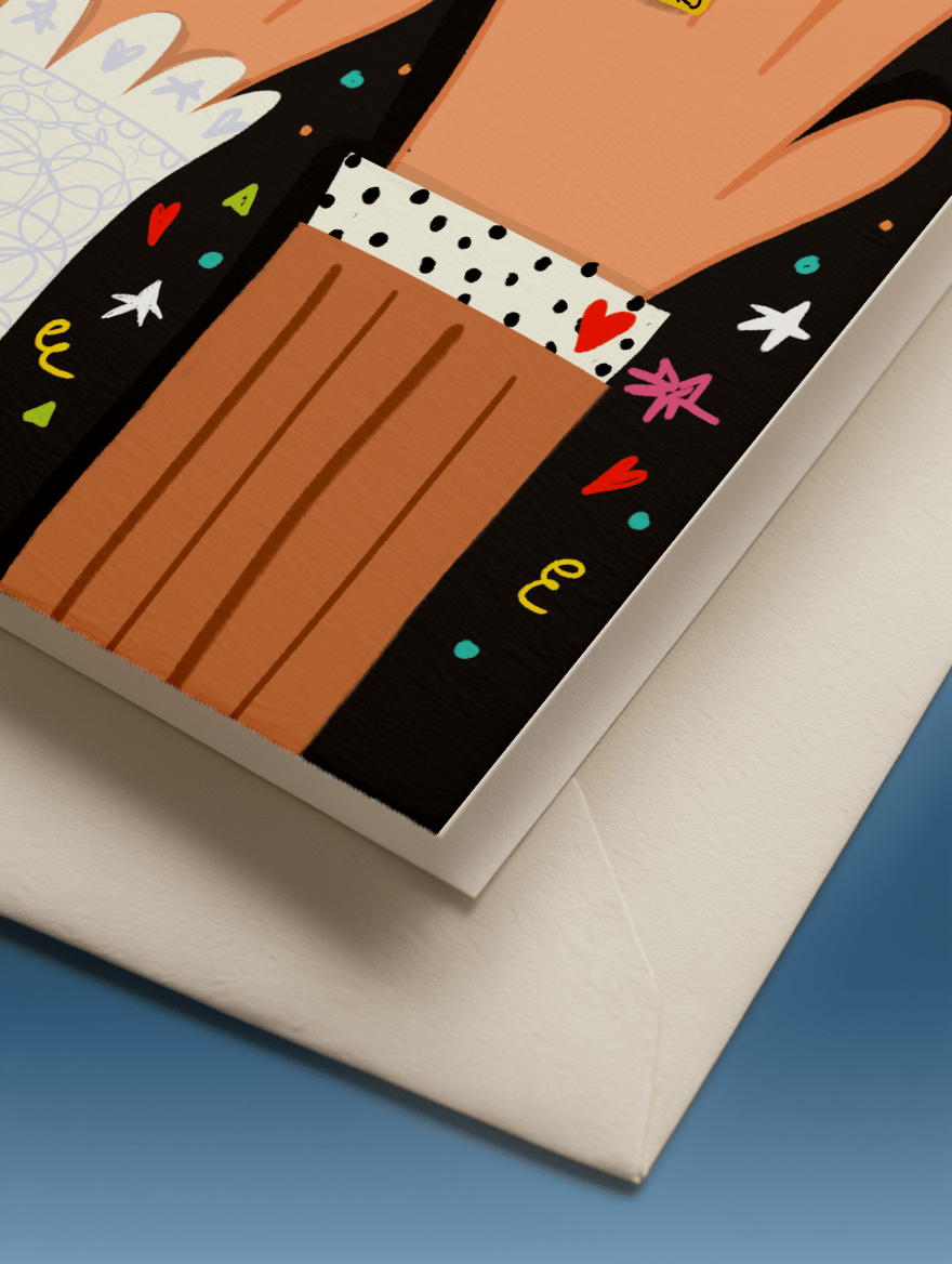 You Did It Wedding Celebration Card mockup 2