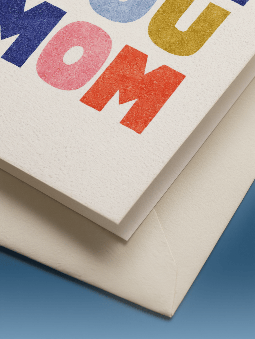 love you mom typography mockup 3