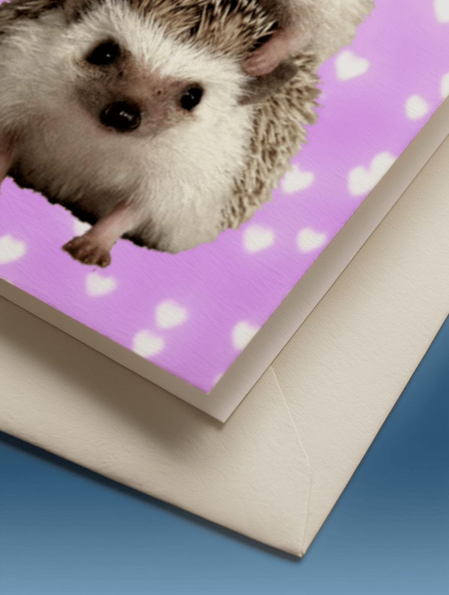 hedgehog mom and baby mockup 3