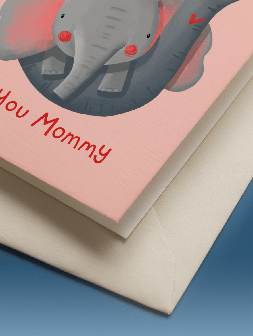 love you mom elephant mockup 3