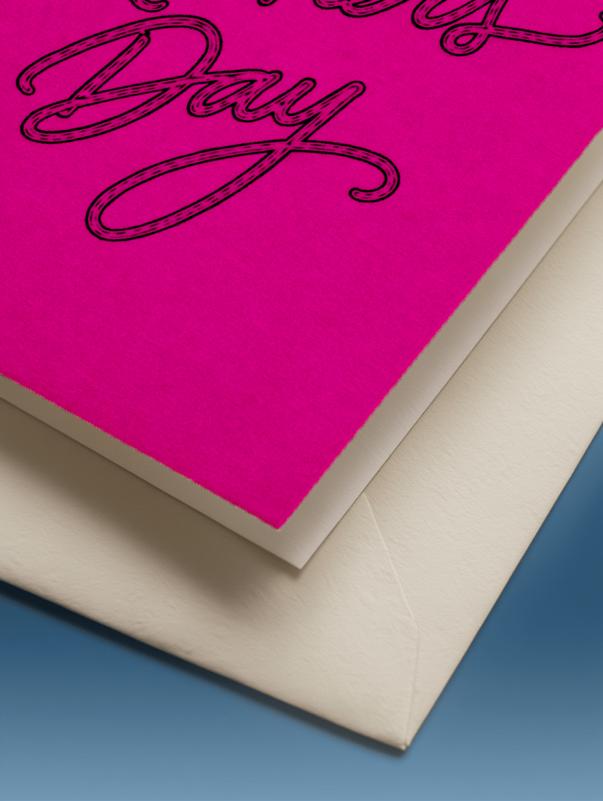 happy mother's day pink background mockup 3