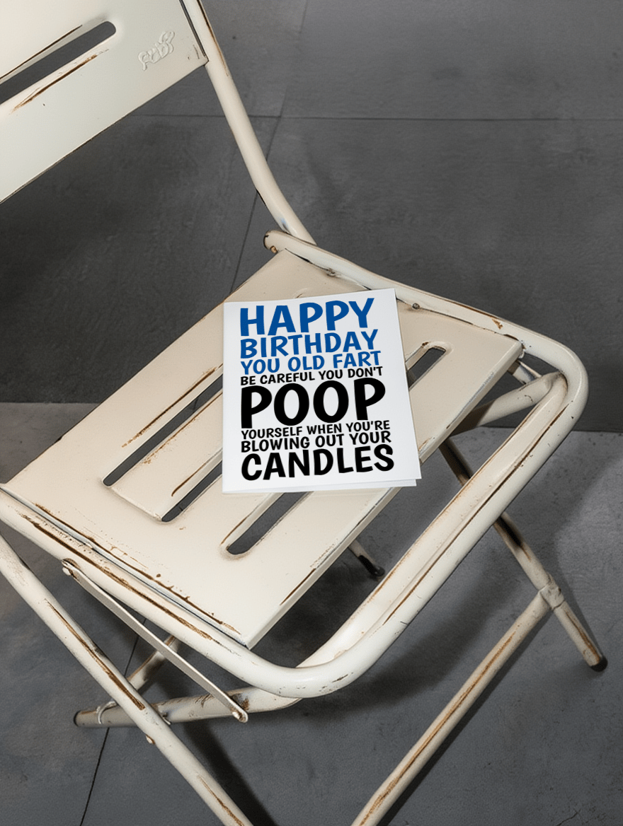 Happy Birthday You Old Fart mockup 2