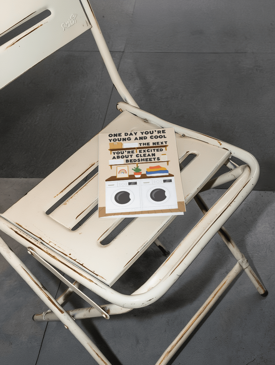One Day You're Young and Cool - Bedsheets mockup 2
