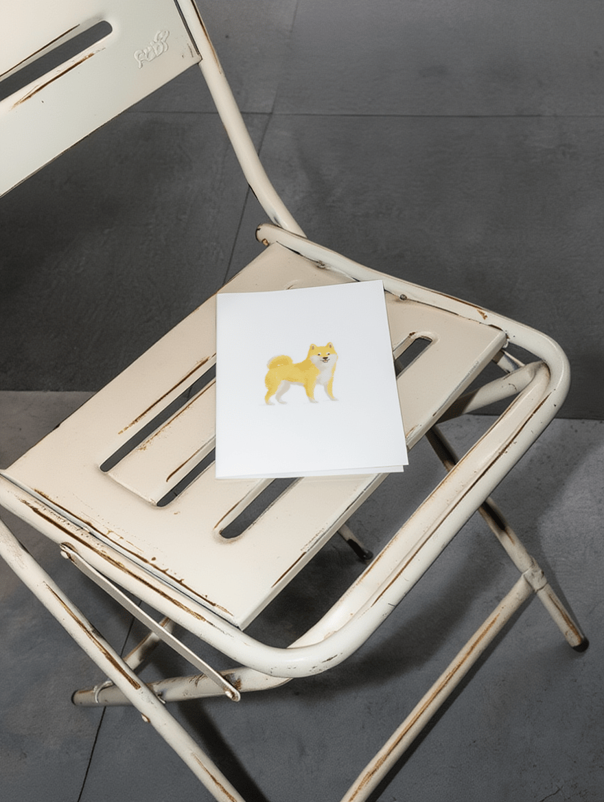 shiba inu standing mockup 2