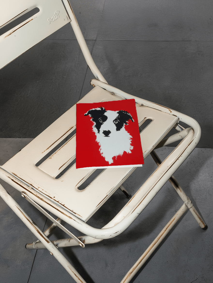 border collie illustration mockup 2