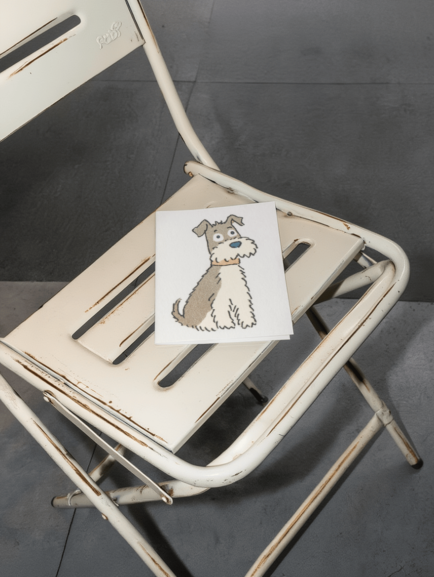 schnauzer sitting politely mockup 2