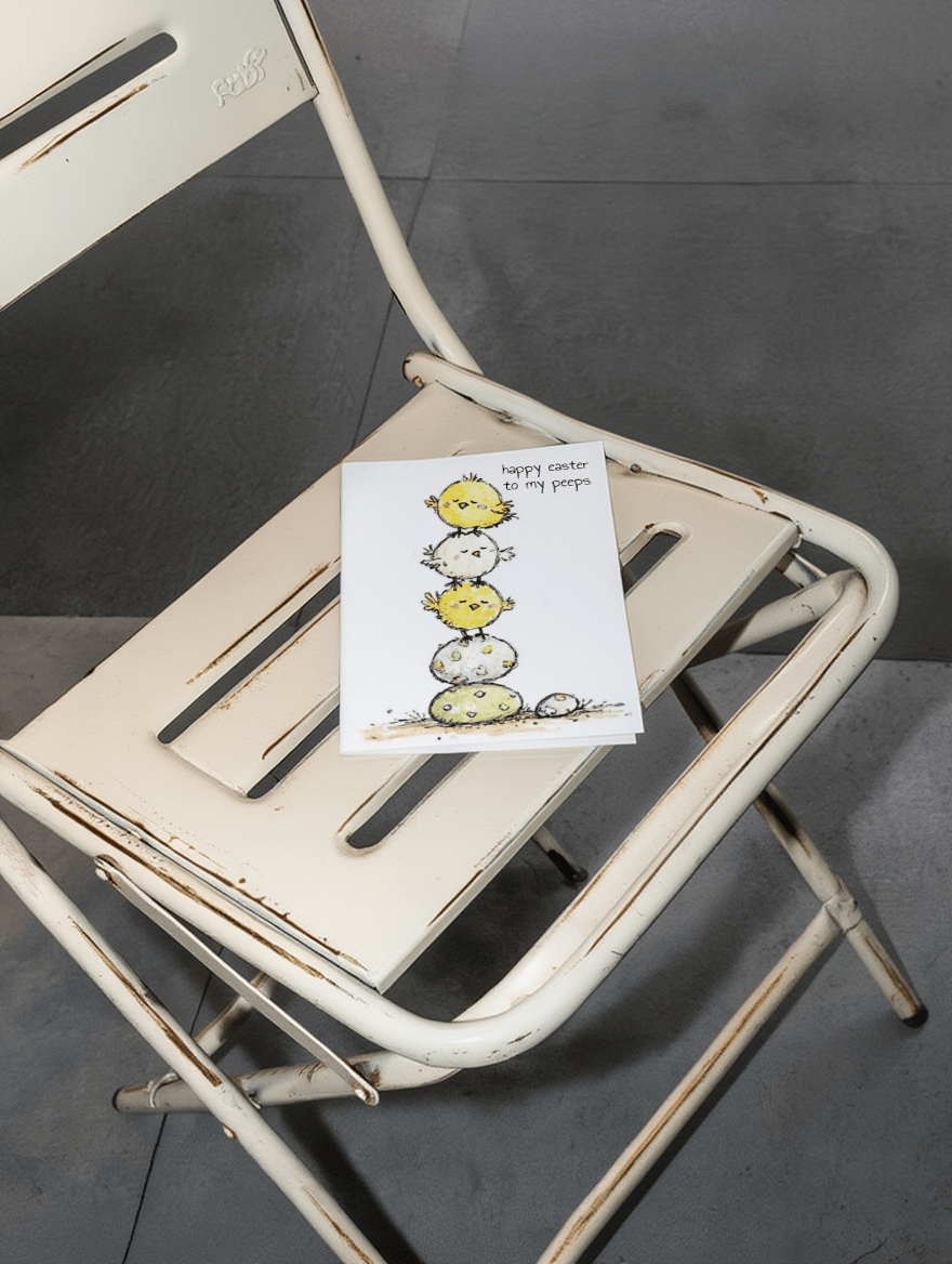 Easter Peeps Cuteness Card mockup 2