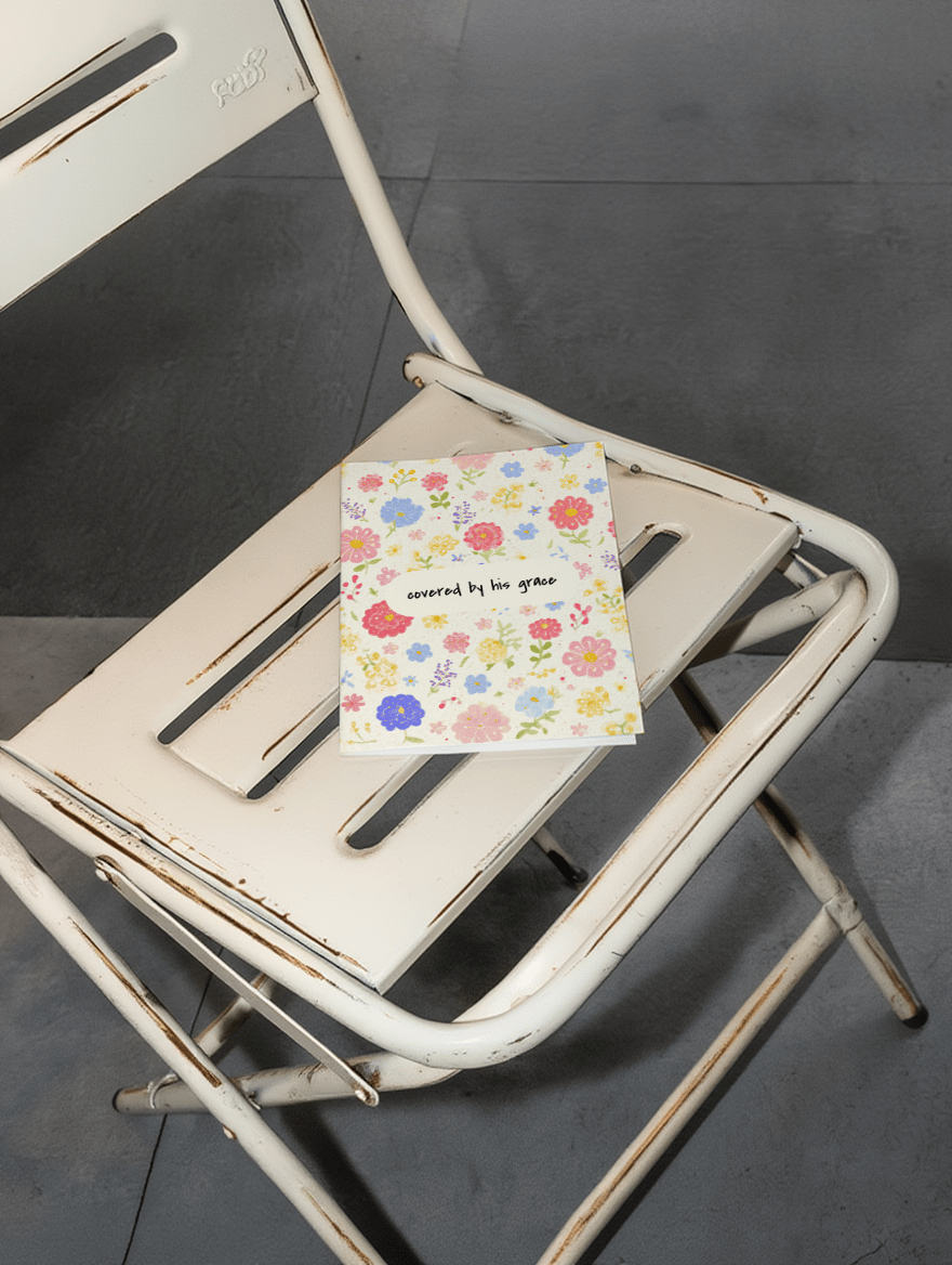 Graceful Blooms Greeting Card mockup 2