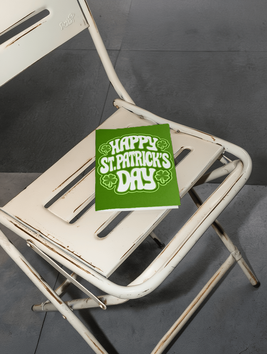 Lucky Charm St. Patrick's Card mockup 2