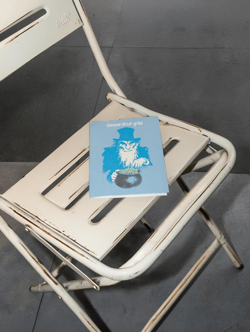 Cheeky Leprechaun Gold Card mockup 2