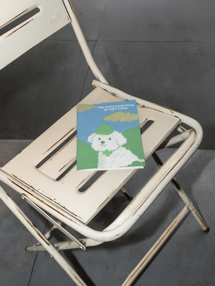 Lucky Day Wishes Card mockup 2
