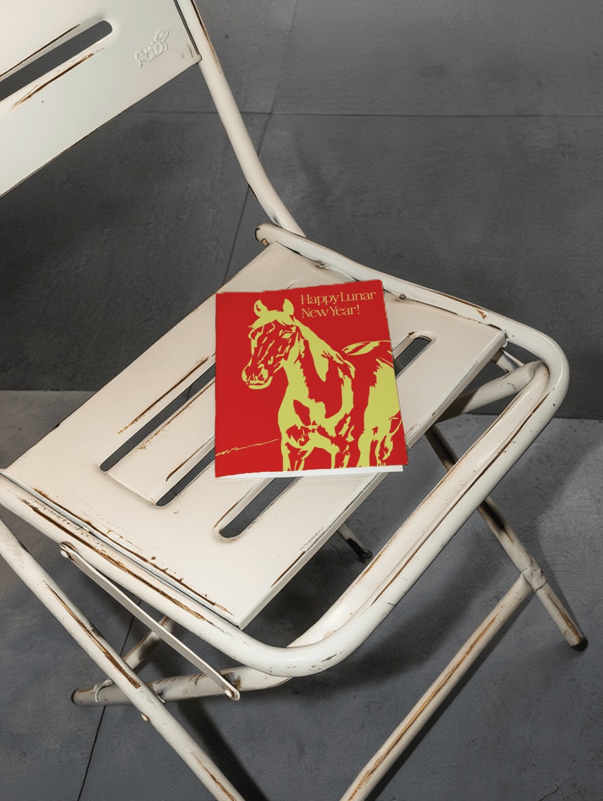 Lunar New Year Horse Card mockup 2