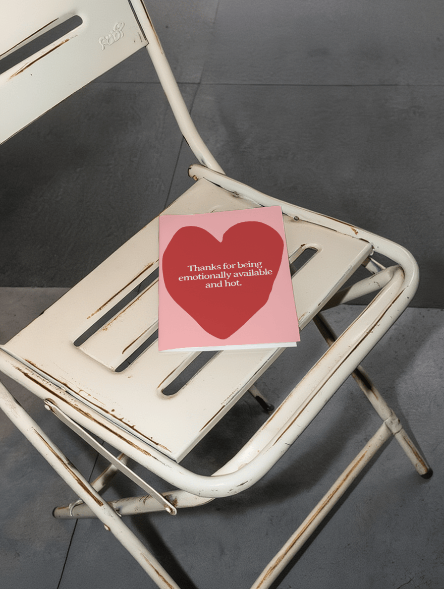 thanks for being emotionally hot mockup 2