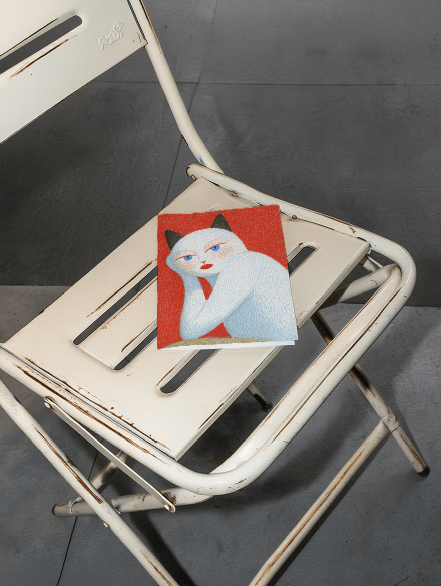 weird cat posing mockup 2