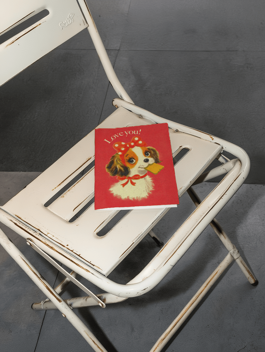 Adorable Puppy Love Card mockup 2