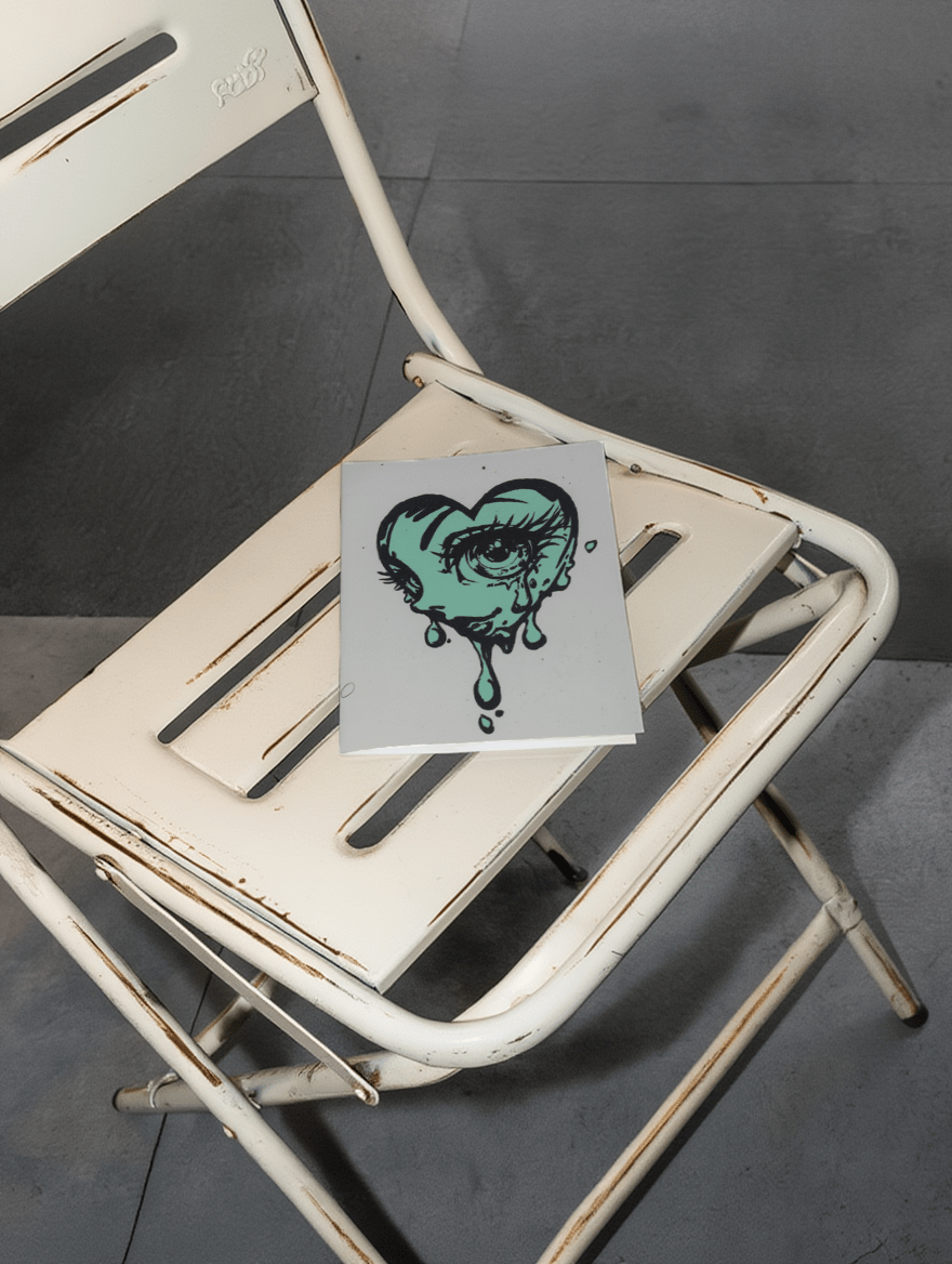 Melting Heart Art Card mockup 2