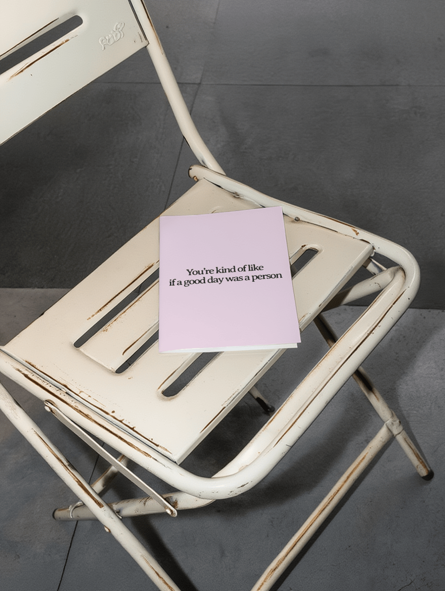 You're the Good Day Person Card mockup 2
