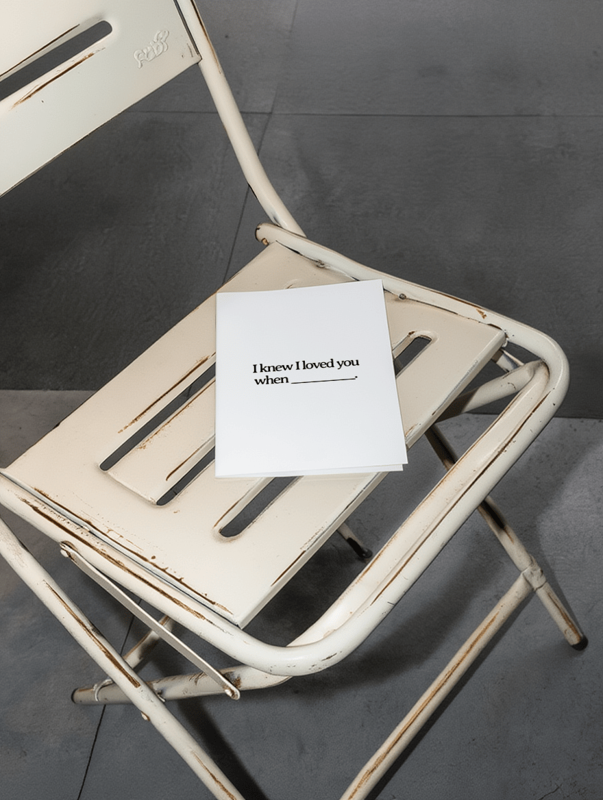 When I Knew I Loved You mockup 2