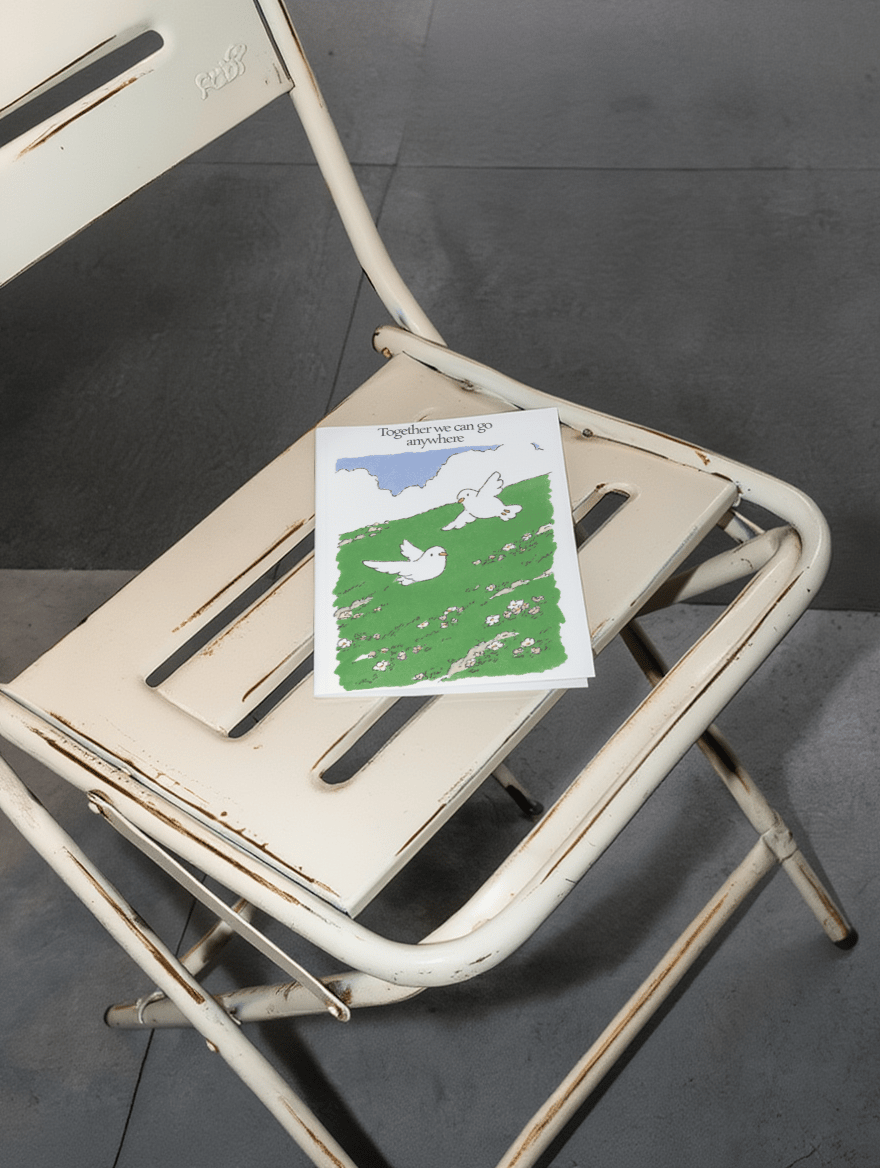 Soaring Together Greeting Card mockup 2