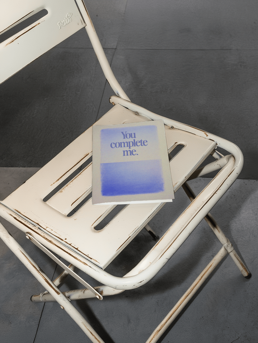 You Complete Me Card mockup 2