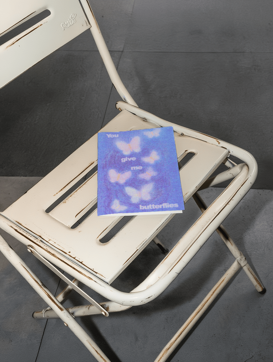 You Give Me Butterflies Card mockup 2