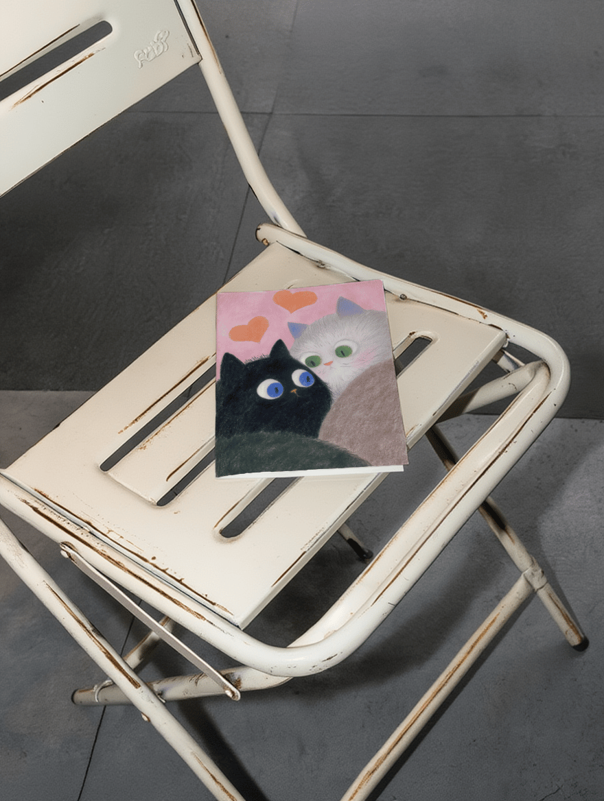 Purrfect Love Cats Card mockup 2